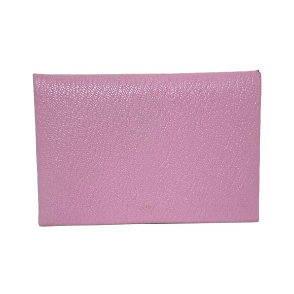 Auth HERMES Calvi - Mauve Sylvestre Veau Epsom D Card Case - Picture 3 of 11